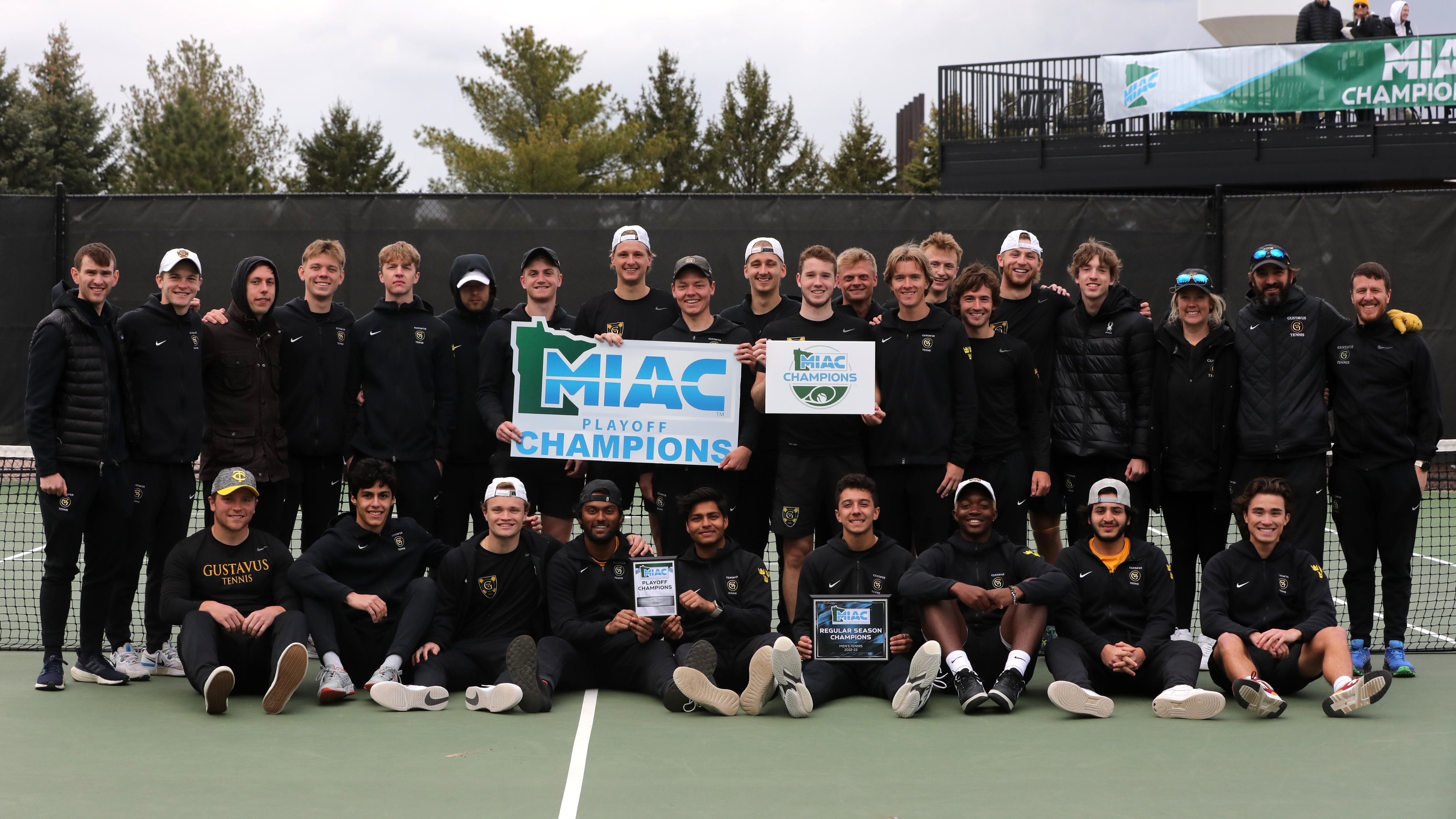 Men’s Tennis Wins 12th Consecutive Playoff Championship